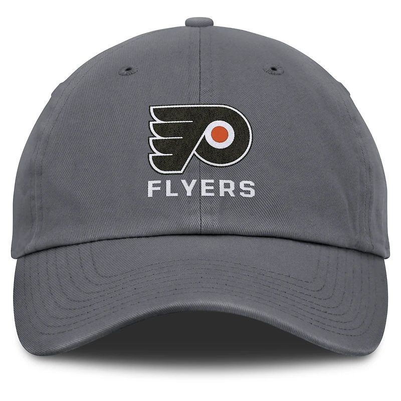 Men's Fanatics Charcoal Philadelphia Flyers Washed Adjustable Hat