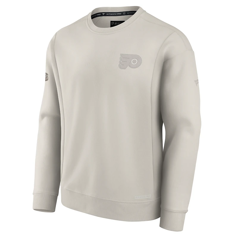 Sweat-shirt en molleton authentique Fanatics gris pour homme des Flyers de Philadelphie