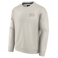 Sweat-shirt en molleton authentique Fanatics gris pour homme des Flyers de Philadelphie