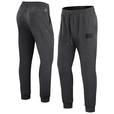 Pantalon de survêtement authentique Pro Road Jogger Fanatics Heather Charcoal pour hommes des Flyers Philadelphie