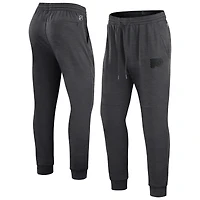 Pantalon de survêtement authentique Pro Road Jogger Fanatics Heather Charcoal pour hommes des Flyers Philadelphie