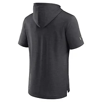 Chandail à capuchon authentique manches courtes pour hommes Fanatics Heather Charcoal des Flyers de Philadelphie