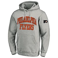 Sweat à capuche en polaire gris chiné Fanatics pour hommes, grande taille, des Flyers de Philadelphie