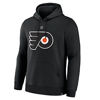 Men's Fanatics Matvei Michkov Black Philadelphia Flyers Authentic Stack Name & Number Hoodie