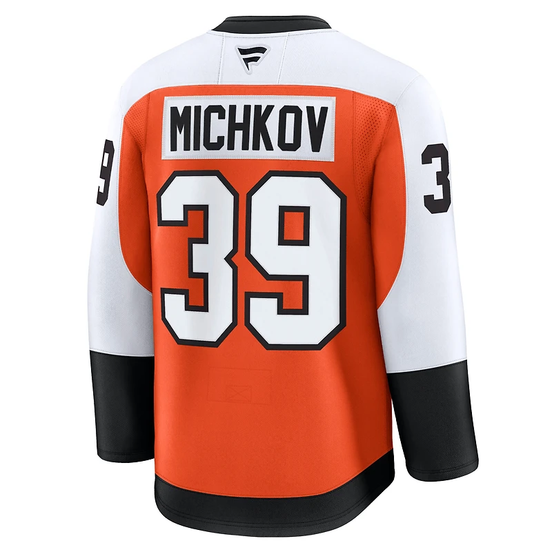 Maillot premium orange domicile des Flyers de Philadelphie Matvei Michkov pour hommes