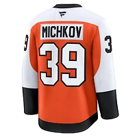 Maillot premium orange domicile des Flyers de Philadelphie Matvei Michkov pour hommes