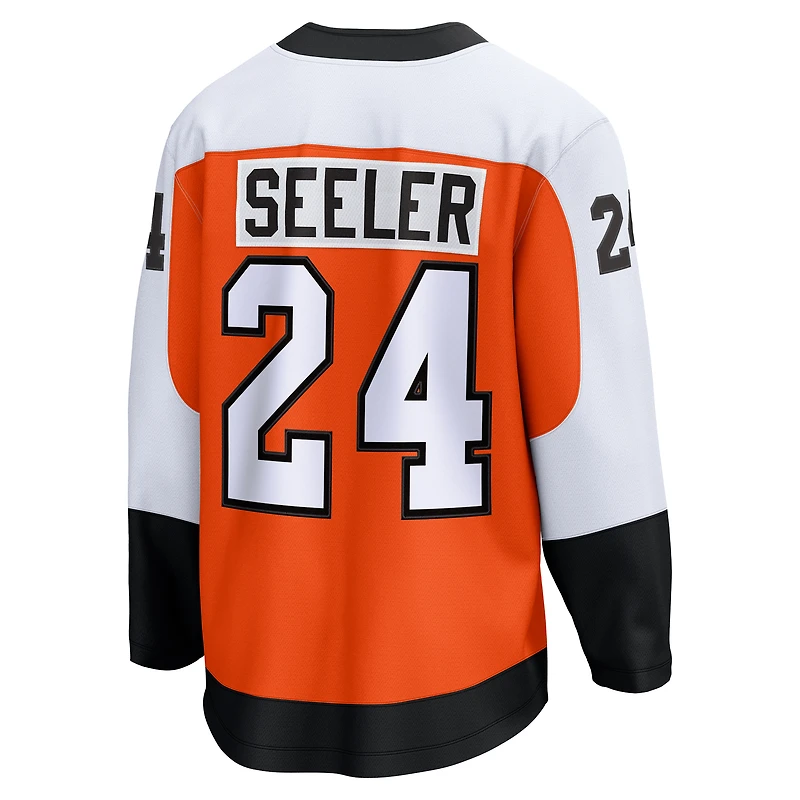 Maillot d'échappée à domicile des Flyers de Philadelphie orange Fanatics Nick Seeler pour hommes