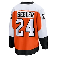 Maillot d'échappée à domicile des Flyers de Philadelphie orange Fanatics Nick Seeler pour hommes