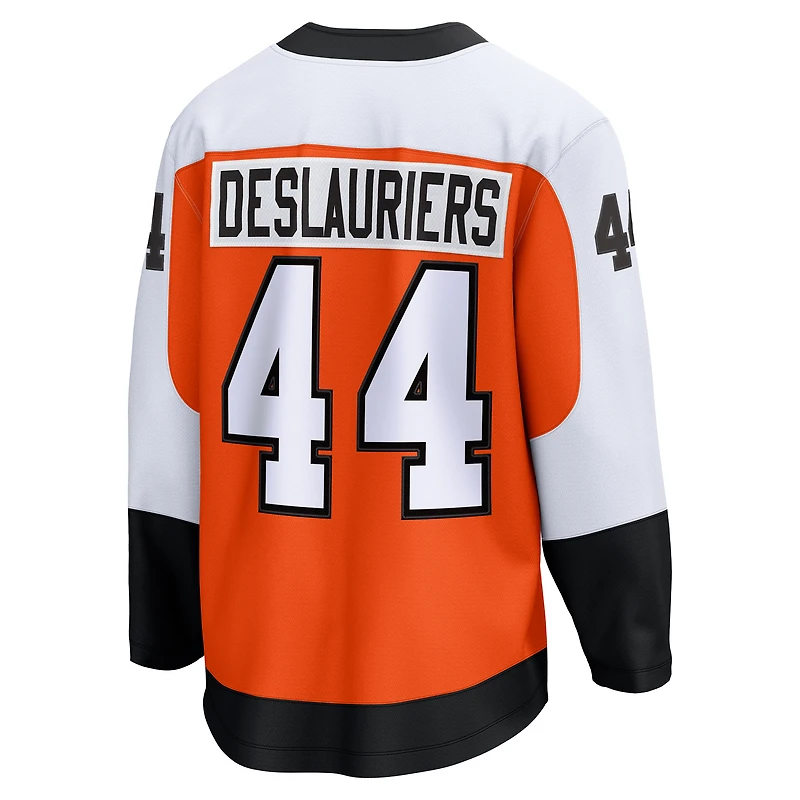 Men's Fanatics Nicolas Deslauriers Orange Philadelphia Flyers Home Breakaway Jersey