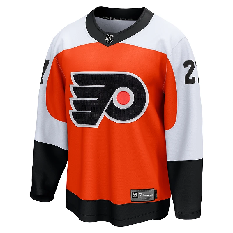 Men's Fanatics Noah Cates Orange Philadelphia Flyers Home Breakaway Jersey