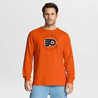 T-shirt à manches longues authentique Pro Property Of Practice des Flyers de Philadelphie pour hommes Fanatics Orange