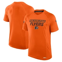 T-shirt technique authentique Pro Rink orange des Flyers de Philadelphie Fanatics pour homme