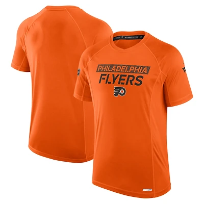 T-shirt technique authentique Pro Rink orange des Flyers de Philadelphie Fanatics pour homme