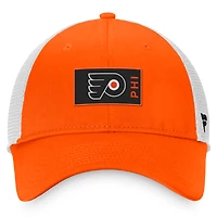 Men's Fanatics Orange Philadelphia Flyers Authentic Pro Rink Trucker Snapback Hat