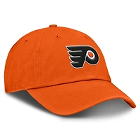 Casquette ajustable avec logo principal des Flyers de Philadelphie Fanatics Orange pour hommes