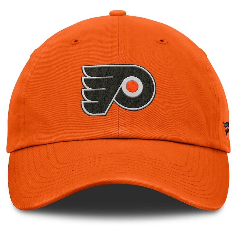 Men's Fanatics Orange Philadelphia Flyers Decades Collection Adjustable Hat