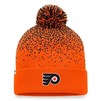 Men's Fanatics Orange Philadelphia Flyers Iconic Gradient Cuffed Knit Hat with Pom