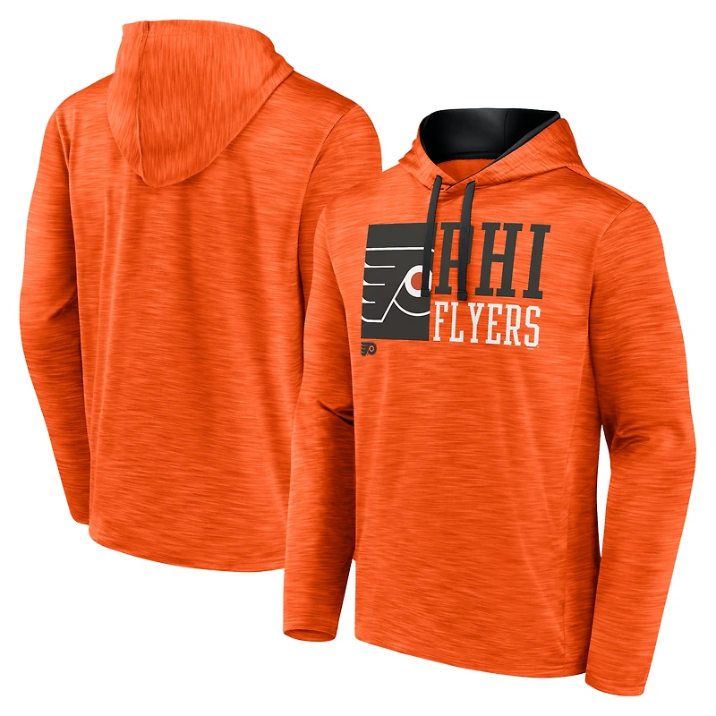 Sweat à capuche orange Fanatics pour hommes des Flyers de Philadelphie Never Quit