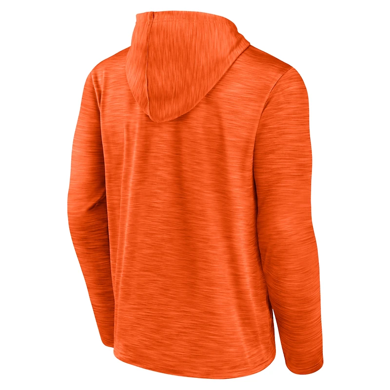 Sweat à capuche orange Fanatics pour hommes des Flyers de Philadelphie Never Quit