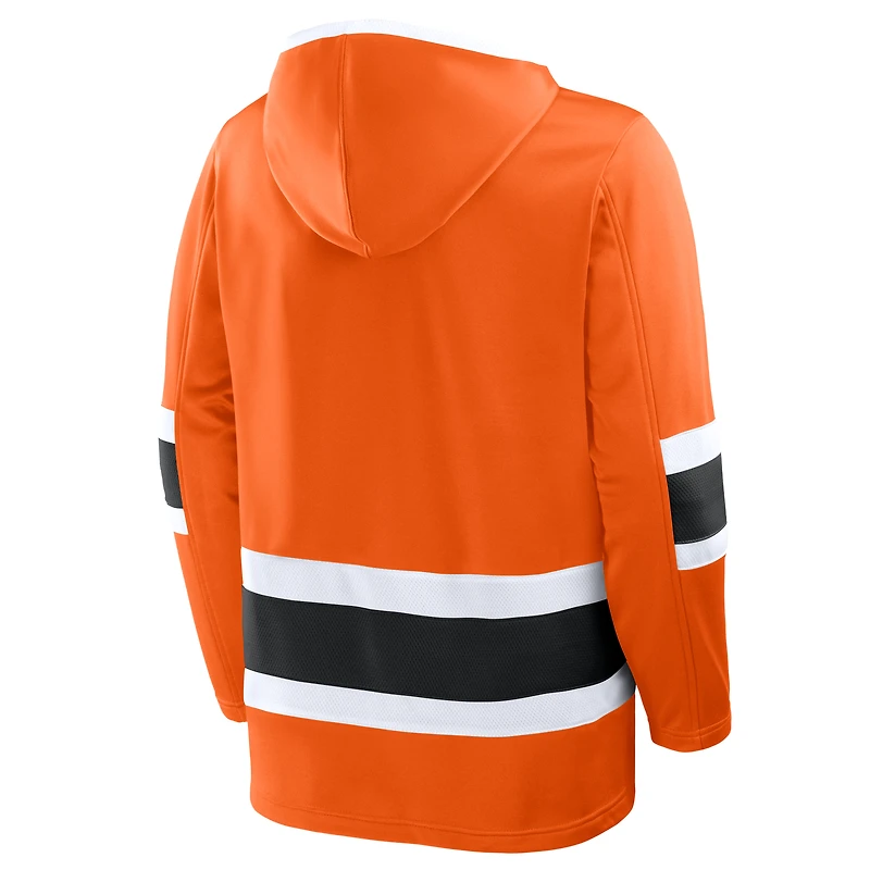 Sweat à capuche polaire orange Fanatics Prime Time des Flyers de Philadelphie pour hommes