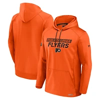 Sweat à capuche en molleton orange Pro Rink des Flyers de Philadelphie Fanatics pour homme