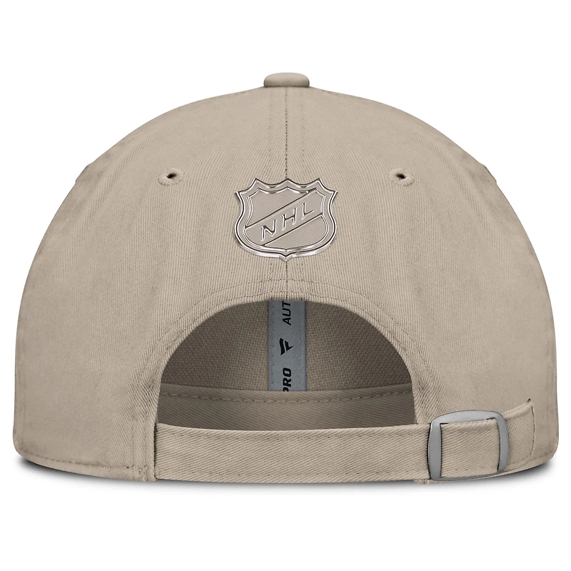 Men's Fanatics Tan Philadelphia Flyers Authentic Pro Road Adjustable Hat