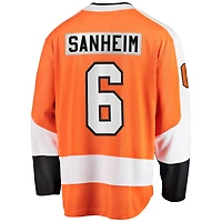 Maillot orange Breakaway des Flyers de Philadelphie pour homme, Travis Sanheim, Fanatics