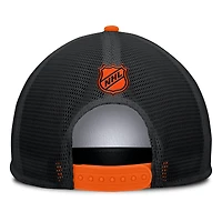 Men's Fanatics White/Orange Philadelphia Flyers Decades Collection Foam Front Snapback Hat