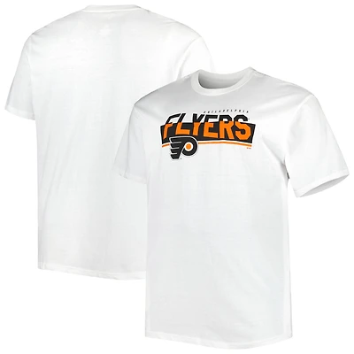 T-shirt blanc fanatiques des Flyers de Philadelphie Big & Tall édition spéciale 2.0 pour hommes