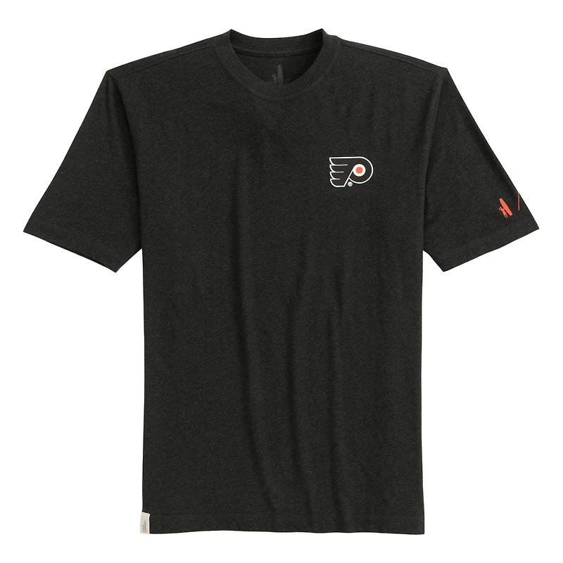 T-shirt Spencer chiné anthracite pour homme des Flyers de Philadelphie Johnnie-O
