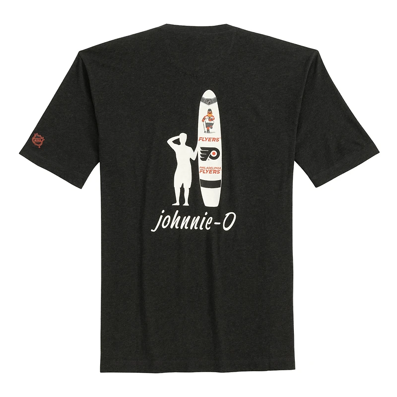 T-shirt Spencer chiné anthracite pour homme des Flyers de Philadelphie Johnnie-O