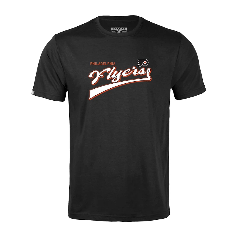 Men's Levelwear Black Philadelphia Flyers Richmond Retro Team 2.0 T-Shirt