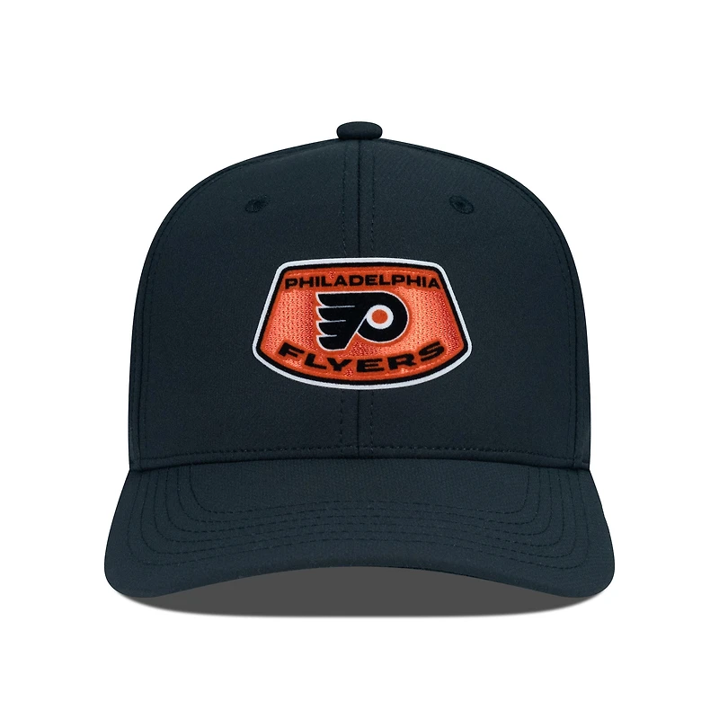 Casquette Rise Skylight Flex noire pour homme des Flyers de Philadelphie Levelwear