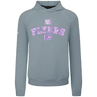 Sweat à capuche Levelwear gris pour homme, Philadelphia Flyers Hockey Fights Cancer Mandate, en mélange de trois matières
