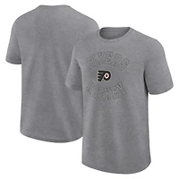 T-shirt gris chiné avec logo sportif pour homme des Flyers de Philadelphie