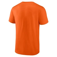 T-shirt coordonné orange athlétique avec logo des Flyers de Philadelphie pour homme