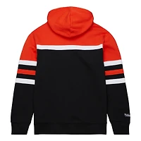 Men's Mitchell & Ness Black/Orange Philadelphia Flyers Head Coach Pullover Hoodie
