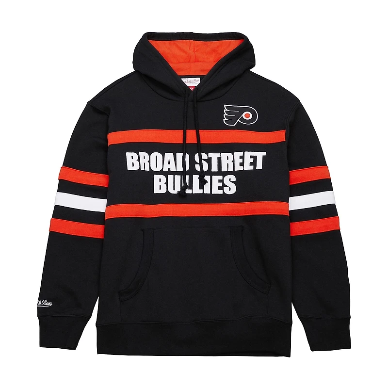 Sweat à capuche noir Mitchell & Ness pour homme avec slogan de l'entraîneur-chef des Flyers Philadelphie