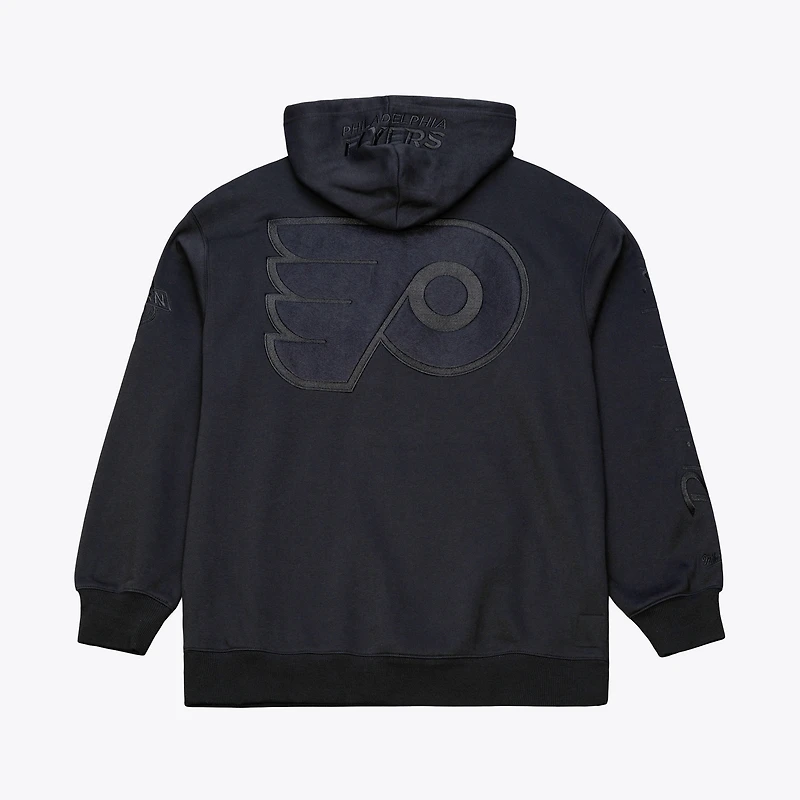 Men's Mitchell & Ness Black Philadelphia Flyers Phantom Fleece Hoodie