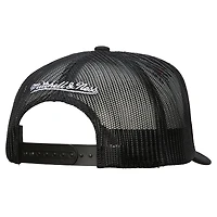 Men's Mitchell & Ness White/Black Philadelphia Flyers Gridlock Trucker Adjustable Hat