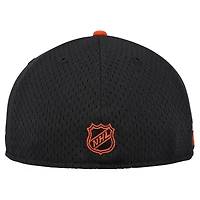Men's New Era Black/Orange Philadelphia Flyers Mesh Crown Two-Tone 59FIFTY Fitted Hat