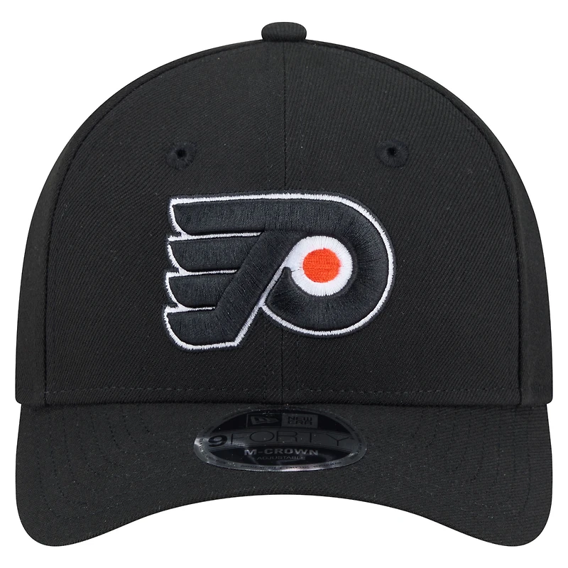 Men's New Era  Black Philadelphia Flyers 9FORTY M-Crown Adjustable Hat