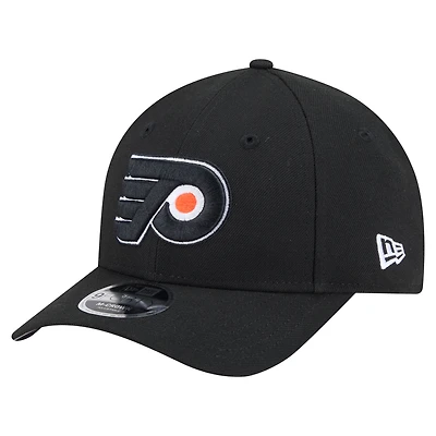 Casquette ajustable New Era noire Philadelphia Flyers 9FORTY M-Crown pour homme