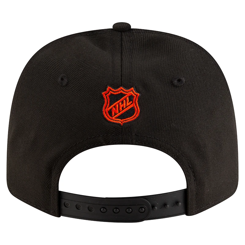 Men's New Era  Black Philadelphia Flyers 9SEVENTY COOLERA Adjustable Hat
