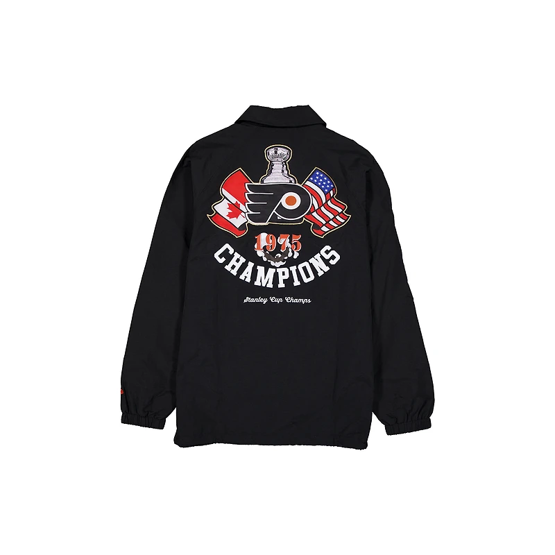 Men's New Era Black Philadelphia Flyers Champs Full-Snap Jacket