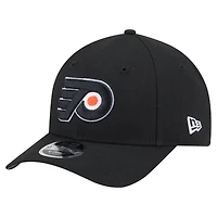 Casquette ajustable New Era noire Philadelphia Flyers COOLERA 9FORTY M-Crown pour homme