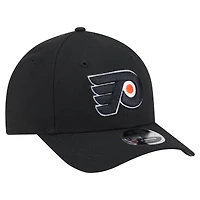 Casquette ajustable New Era noire Philadelphia Flyers COOLERA 9FORTY M-Crown pour homme