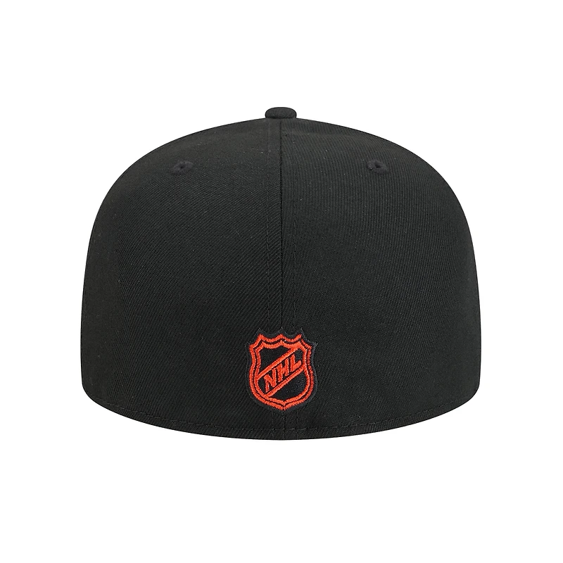 Men's New Era  Black Philadelphia Flyers Core 59FIFTY Fitted Hat