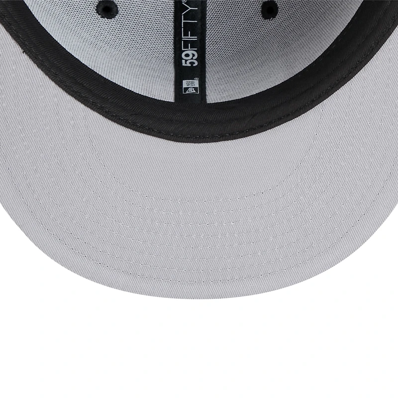 Men's New Era Black Philadelphia Flyers Core 59FIFTY Fitted Hat