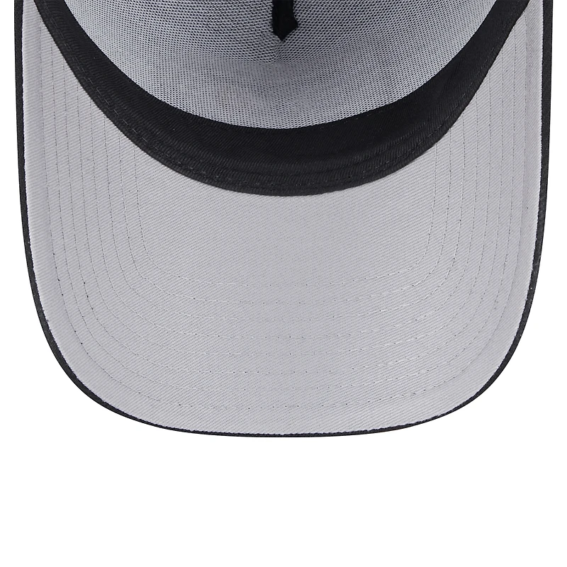 Men's New Era Black Philadelphia Flyers Core A-Frame 9FORTY Adjustable Hat
